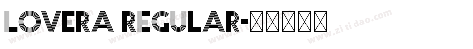 Lovera Regular字体转换